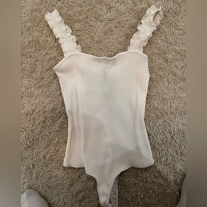 White Francesca's body suit tank, XL, never worn. New with tags!